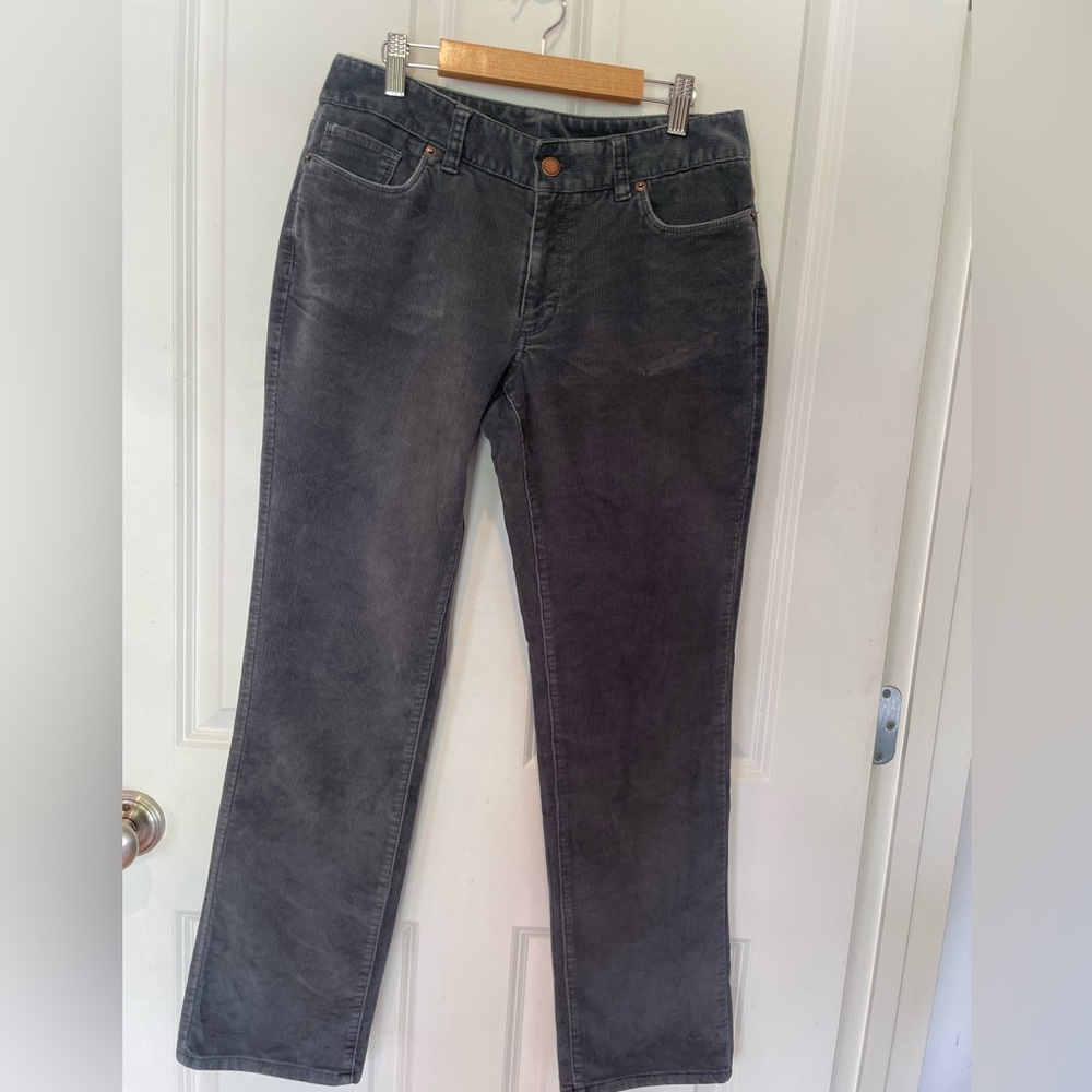 LL Bean Women’s Casco Corduroy Pants Mid Rise Straight Leg